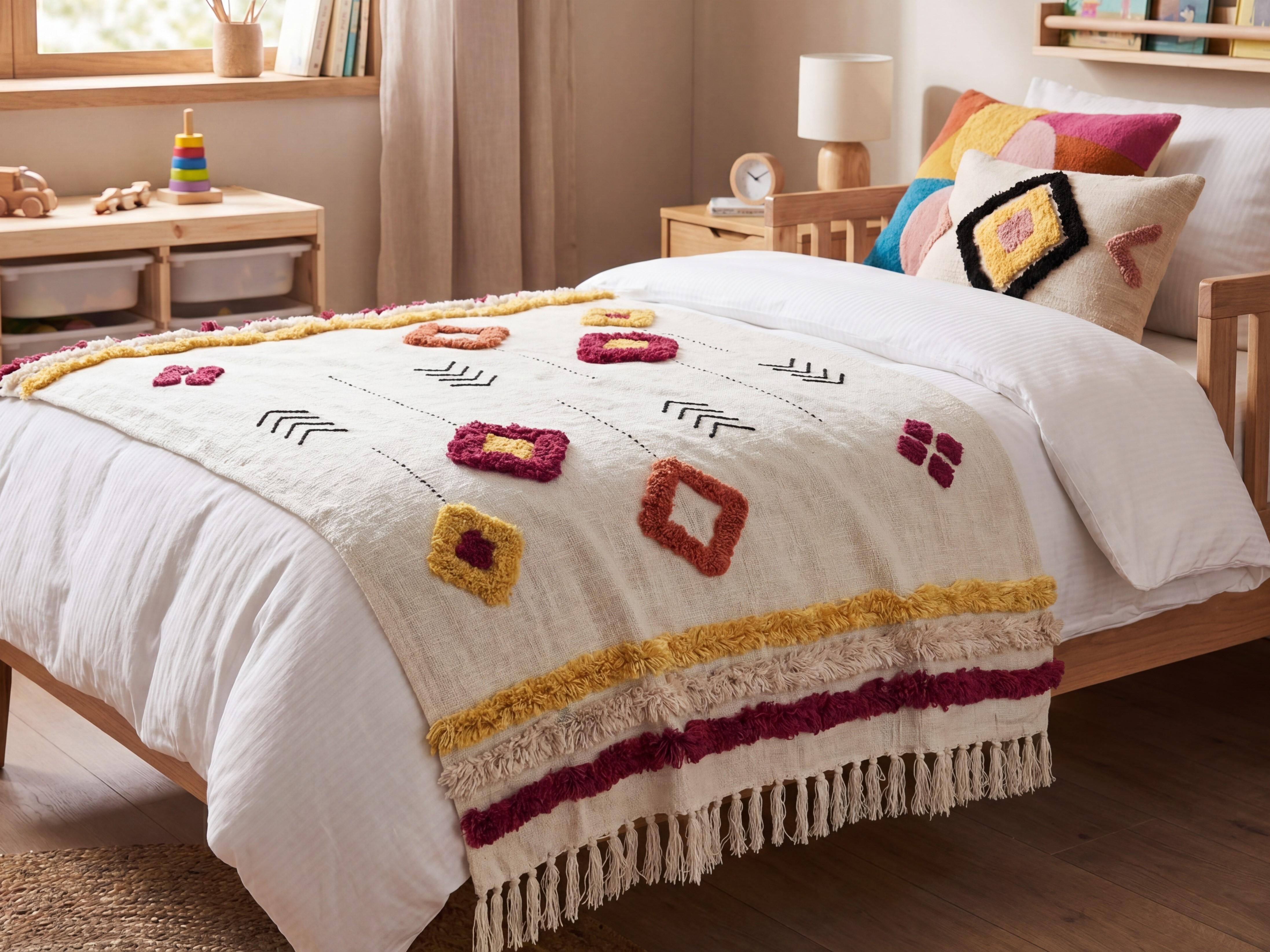 Kuscheldecke AMROHA Baumwolle 130 x 180 cm Bunt
