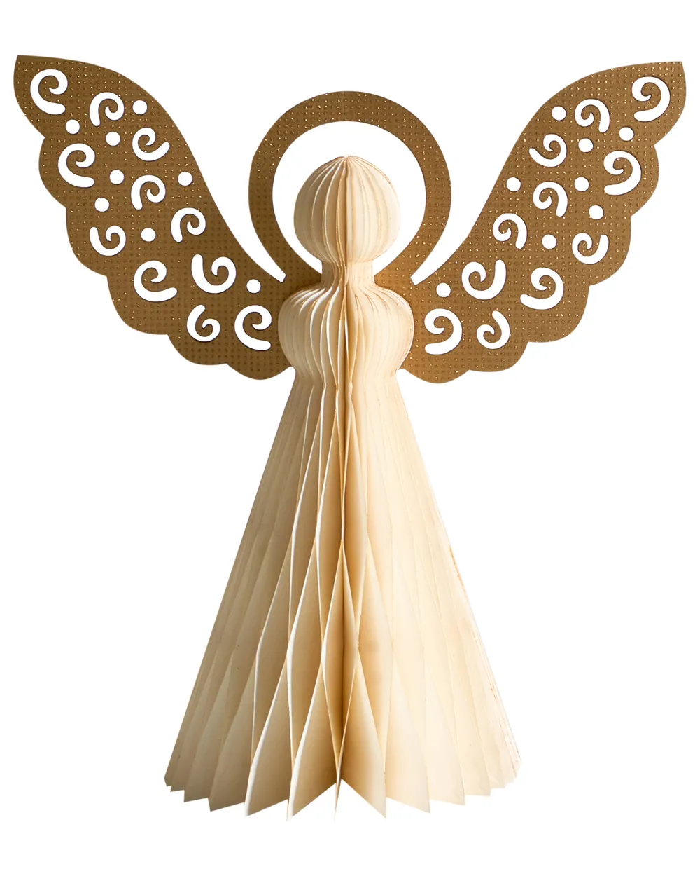 Dekofiguren 3er Set EIRA 24/28/33 cm Engel Beige_1030499