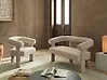 Sofa Set ILBRO Bouclé Hellbeige