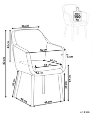 Dining Chair YORKVILLE II Velvet Taupe_899201