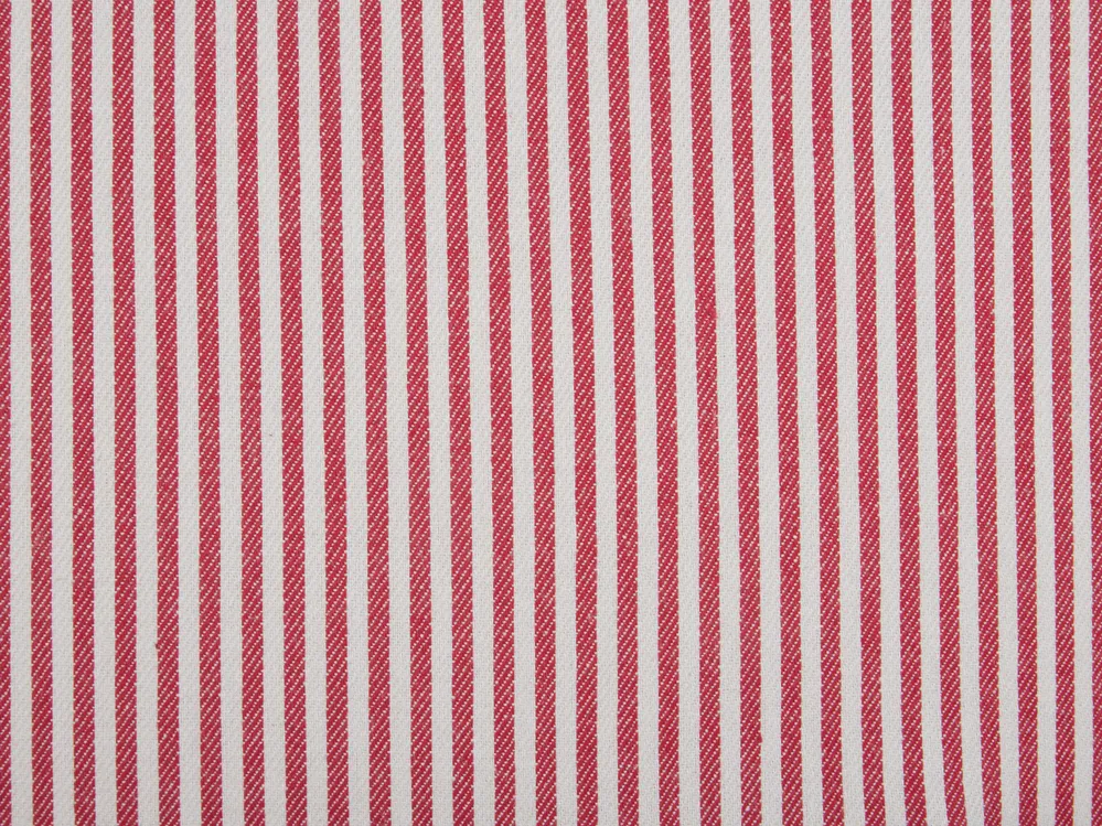 Dekokissen AALITA 45 x 45 cm Baumwolle Rot Streifenmuster_902644