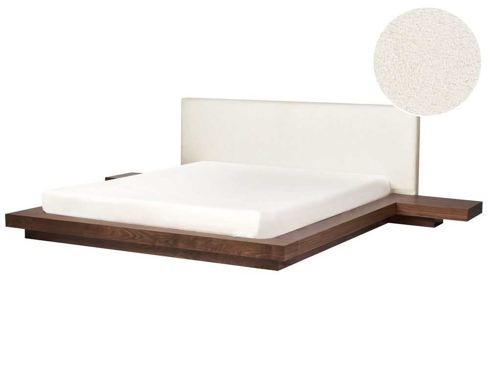 Waterbed Boucle ZEN 180 x 200 cm (EU Super King) Brown Ash Wood
