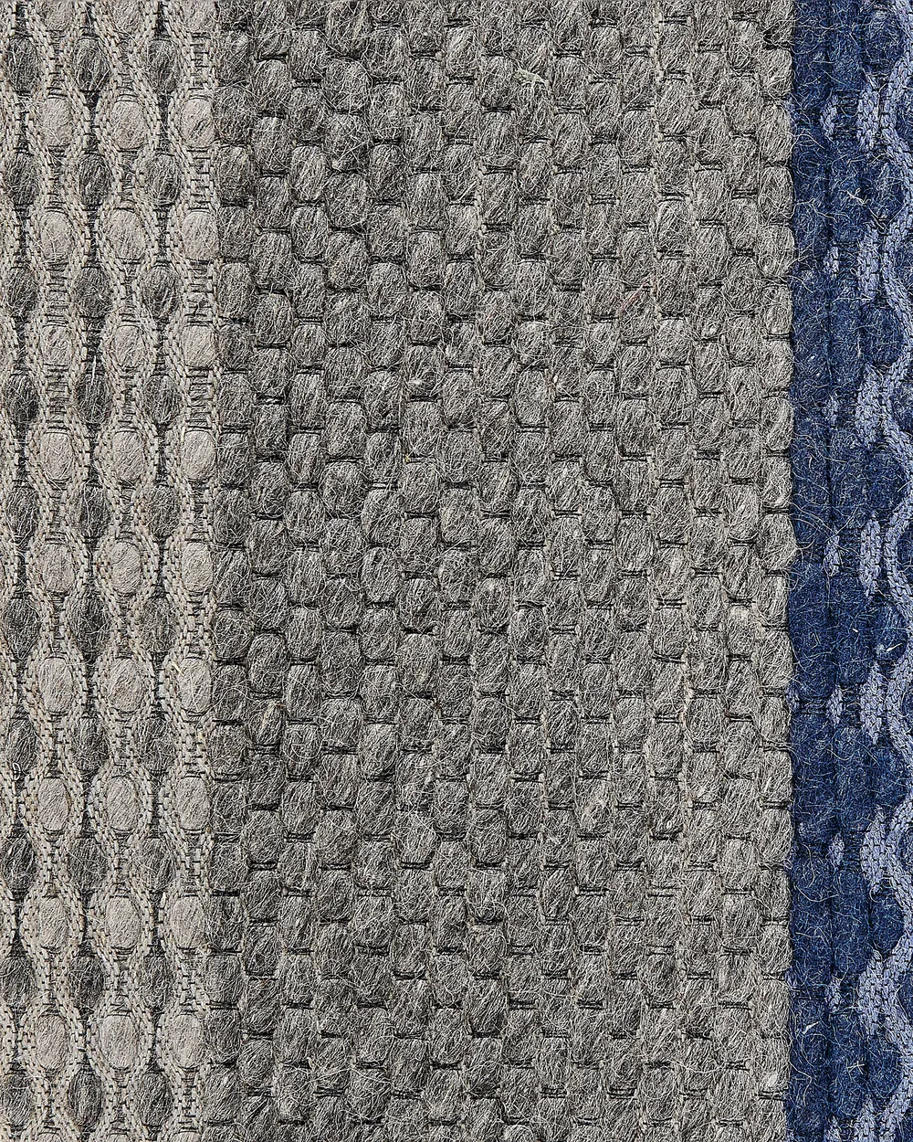 Teppich AKKAYA Blau 160 x 220 cm Wolle_823288