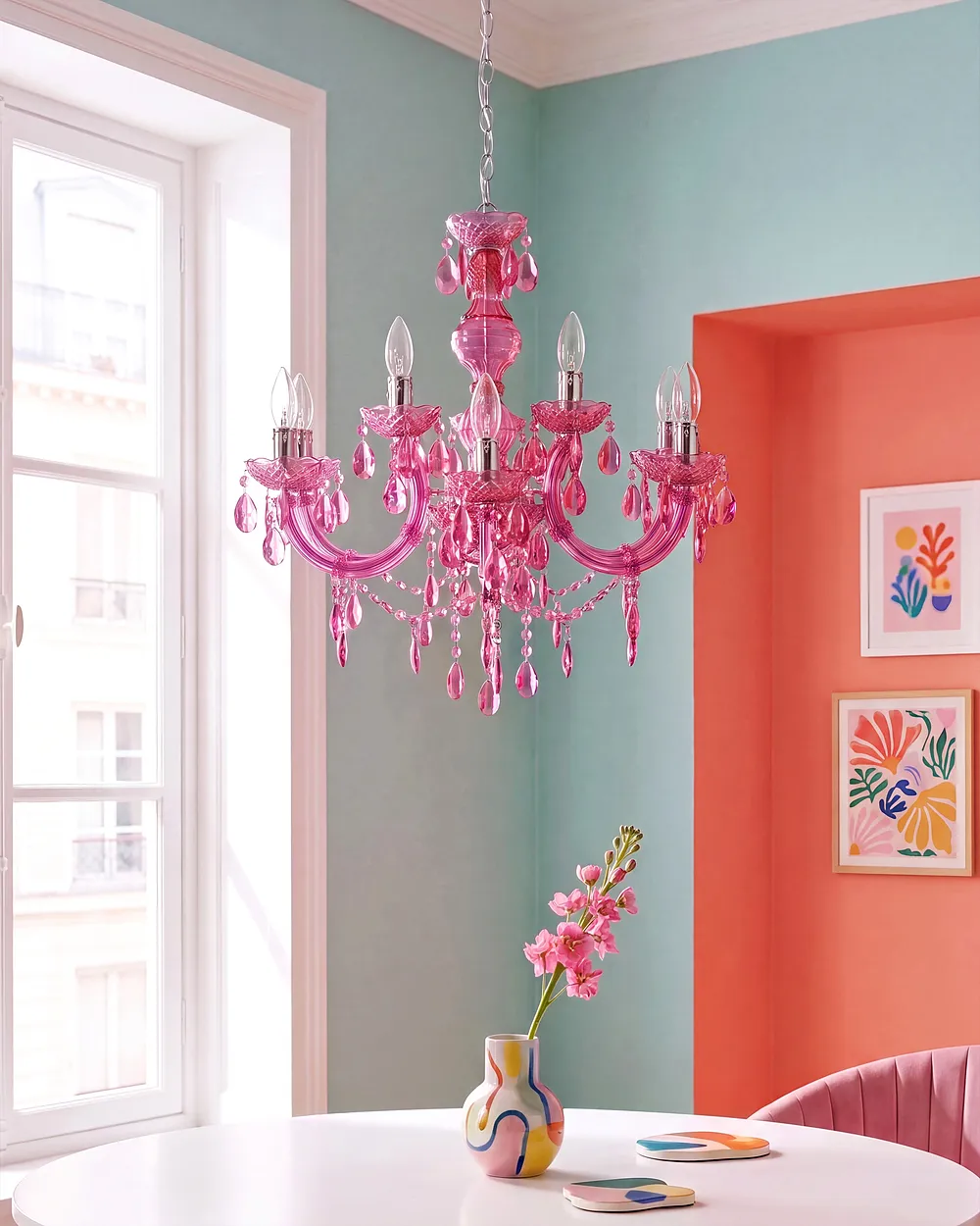 Kronleuchter KALANG L Rosa_1164445