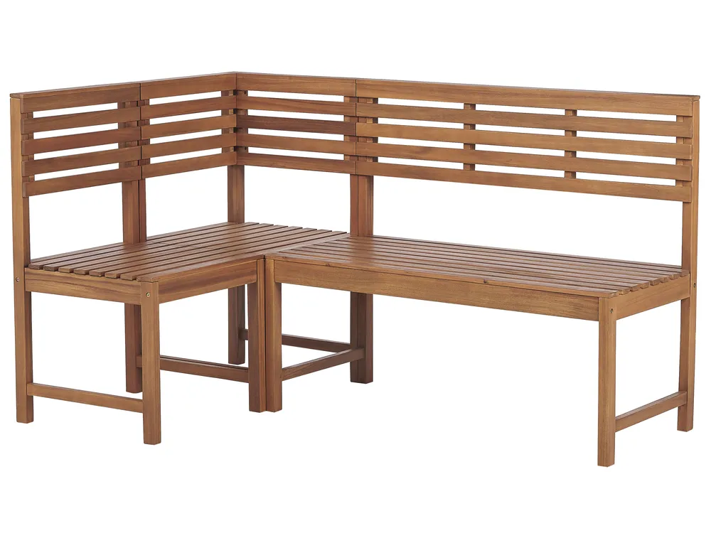 Balcony Dining Set 4 Seater TREIA Acacia Wood Brown_811880