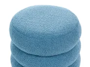 Pouffe SUMPTER Boucle Blue_1012122