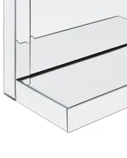 Wall Shelf GAONA Mirrored Silver_787101