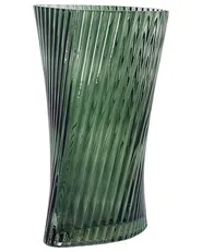 Blumenvase MARPISSA 26 cm Glas Dunkelgrün_838293