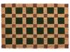 Fußmatte VILLASIS Beige / Grün 40 x 60 cm Kokosfasern