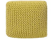 Pouf CONRAD Baumwolle Gelb_699243