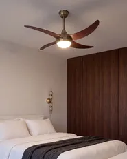 Ceiling Fan with Light CHACANA with Remote LED Brass_1133434
