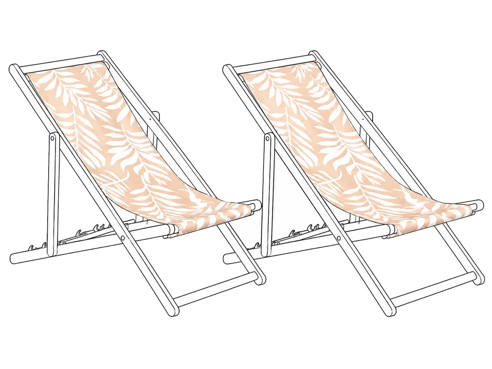 Ersatzstoff für Sonnenliege 2er Set ANZIO/AVELLINO 113 x 44 cm Beige