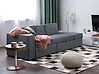 Schlafsofa 3-Sitzer FALSTER mit Stauraum Stoff Dunkelgrau