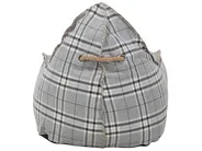 Sitzsack 200 L DROP LINEN 63 cm 75 cm Grau_708874