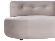 Sofa 3-Sitzer LAERDAL Samtstoff Taupe_1062024