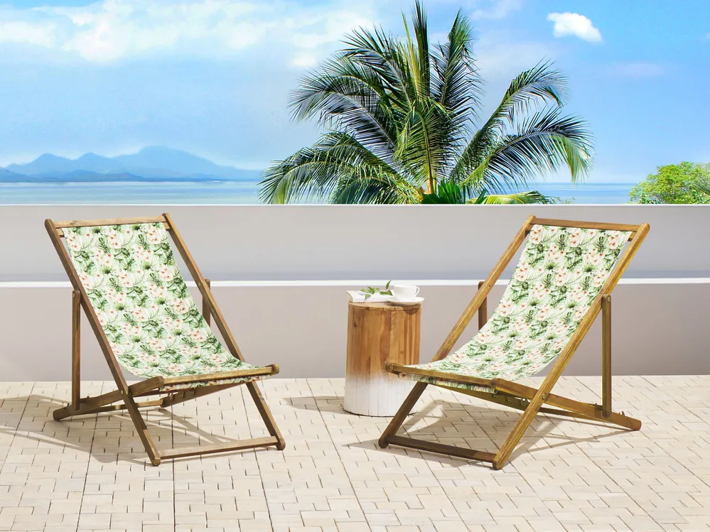 Ersatzstoff für Sonnenliege 2er Set ANZIO/AVELLINO 113 x 44 cm Rosa