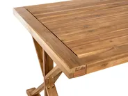 Gartentisch CALABRITTO 90 cm 180 cm Akazienholz Braun_999128
