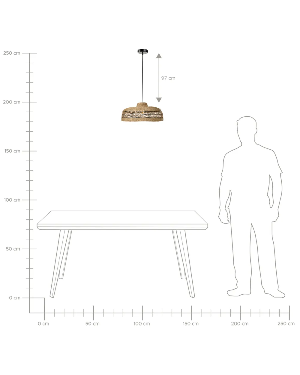Pendant Lamp CUVO Wicker Natural_1081086