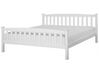 Bed Pine Wood GIVERNY 180 x 200 cm (EU Super King) White