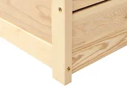 Bed with 2 Drawers OLENDON Pine Wood Light Brown 160 x 200 cm (EU King Size)_954880