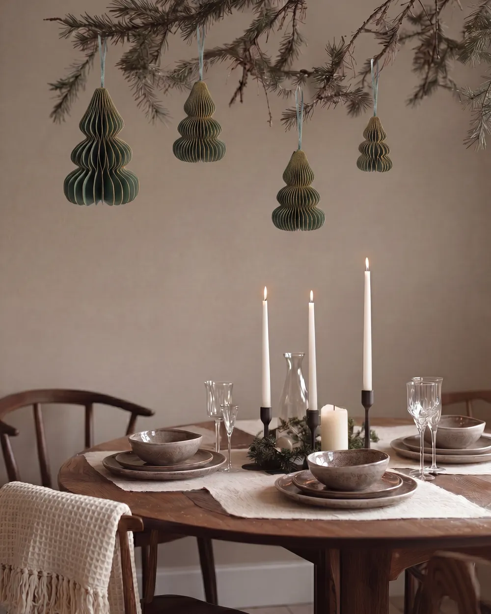 Weihnachtsbaumschmuck 19er Set ORKLA Papier Grün_1084914