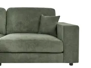 Corner Sofa 3 Seater LOFOTEN Fabric Green Right Hand_1098993