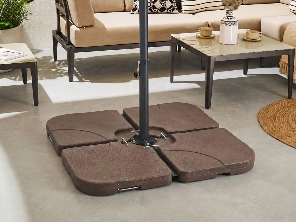 Parasol Base CARIA Square Taupe 9 kg