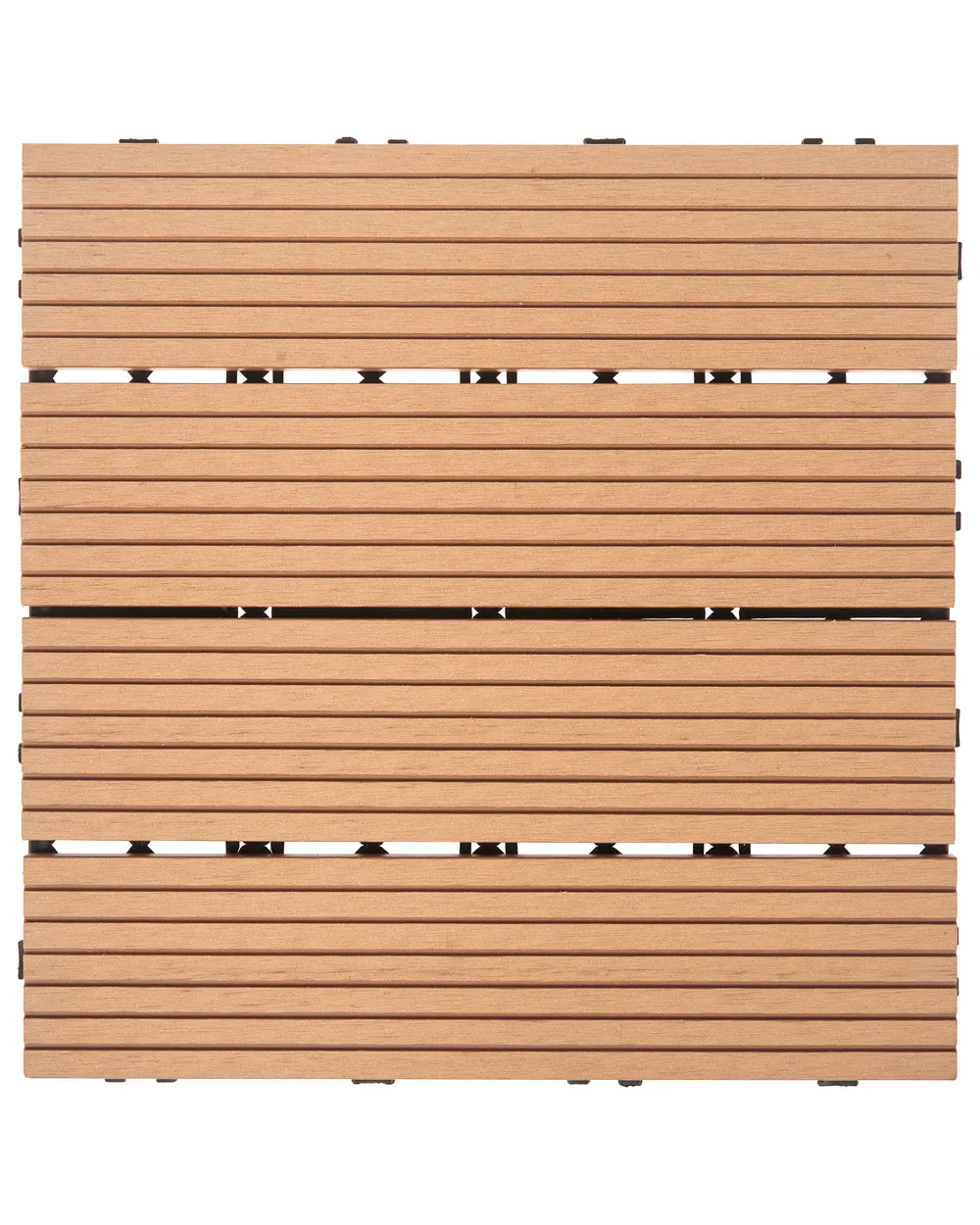 Outdoor Flooring ATELETA Wood-Plastic Composite (WPC) Light Brown_966611