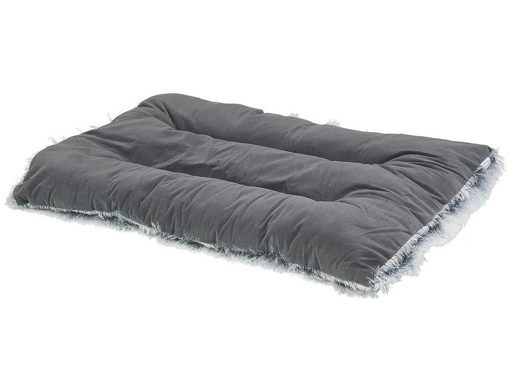Tierbett ERGANI Samtstoff Grau