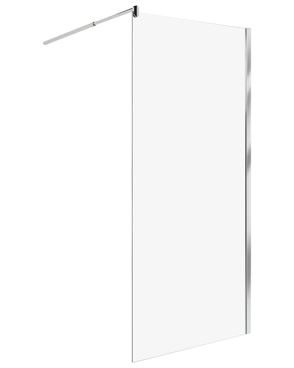 Duschwand AHAUS 90 x 190 cm Silber