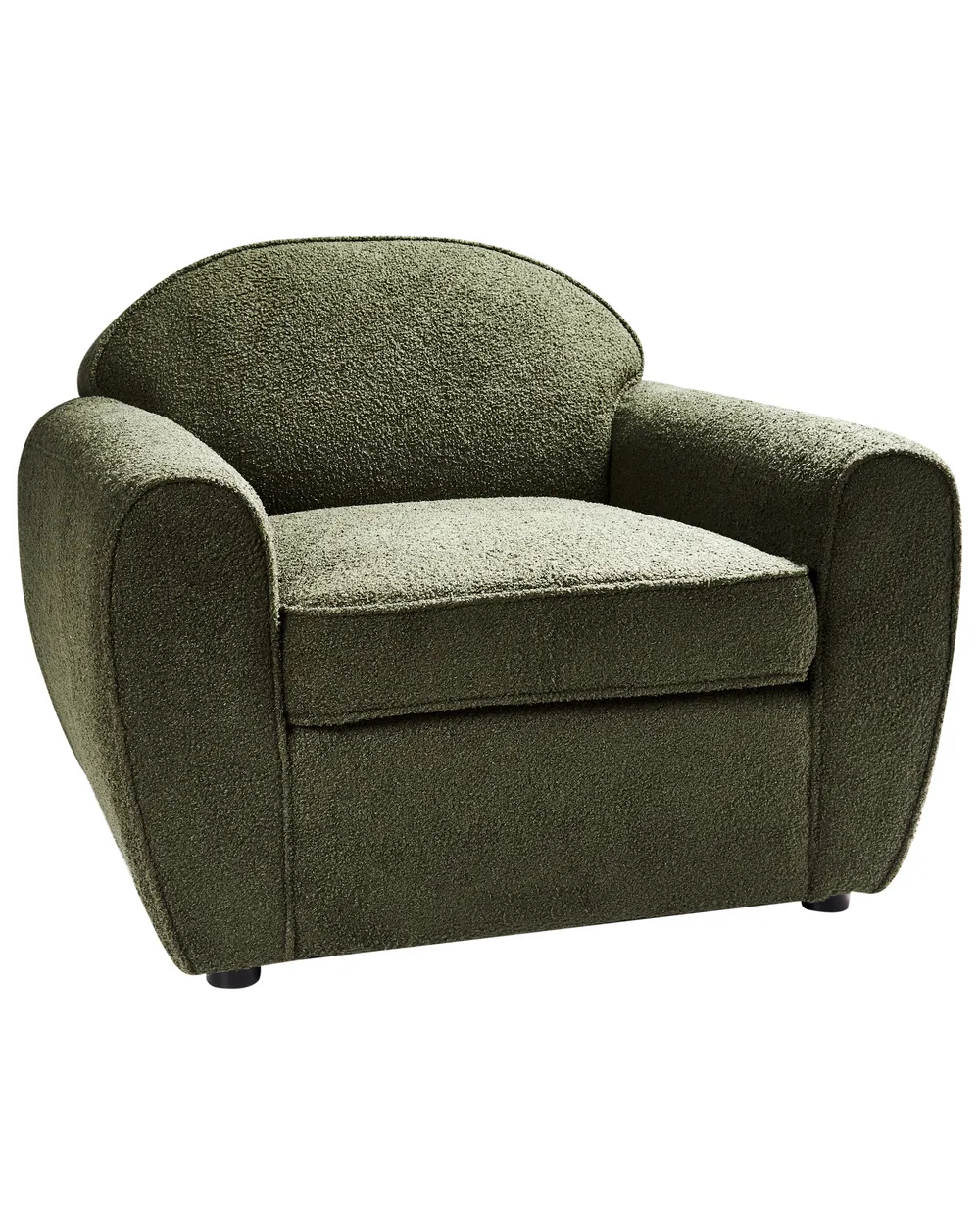 Sessel ELLEDE Bouclé Dunkelgrün_959909