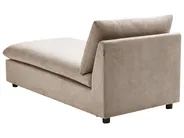 Chaise Longue VIZILLE Fabric Taupe_955858