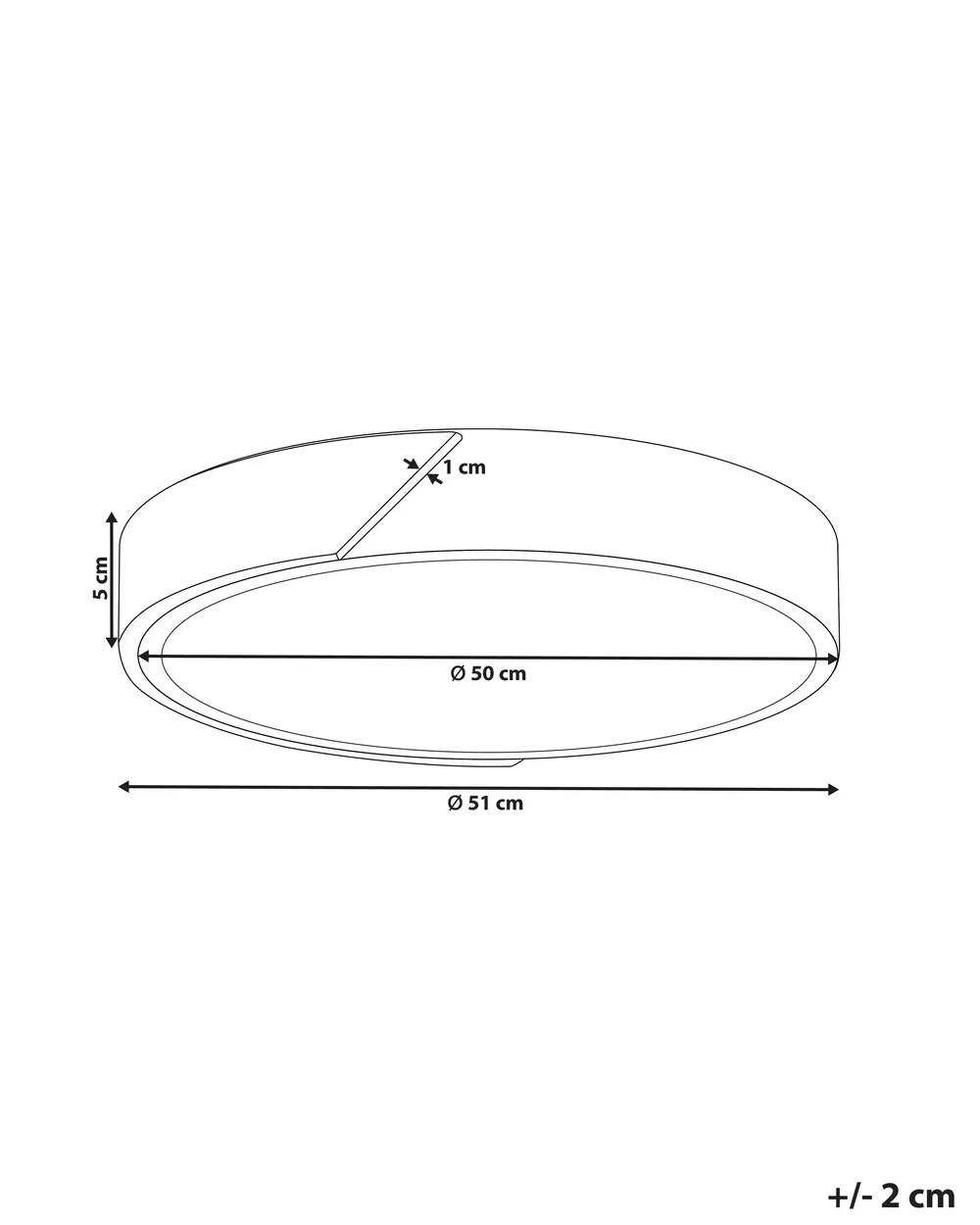 LED Deckenlampe PATTANI Metall Weiß_824748