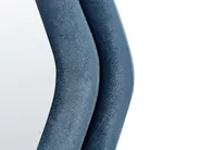 Wandspiegel LACS 57 cm 160 cm Samtstoff Blau_891917