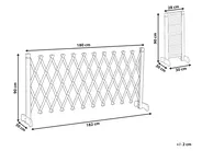 Garden Trellis SCIOLZE Extendable Dark Brown_1041496