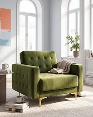 Sessel ABERDEEN Samtstoff Grün_1151002