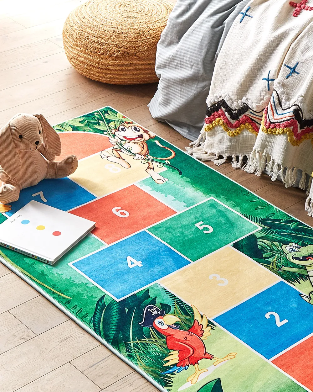 Kinderteppich BABADAG Grün 80 x 150 cm