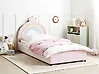 Kinderbett mit Stauraum GRISETOT Samtstoff Rosa 90 x 200 cm