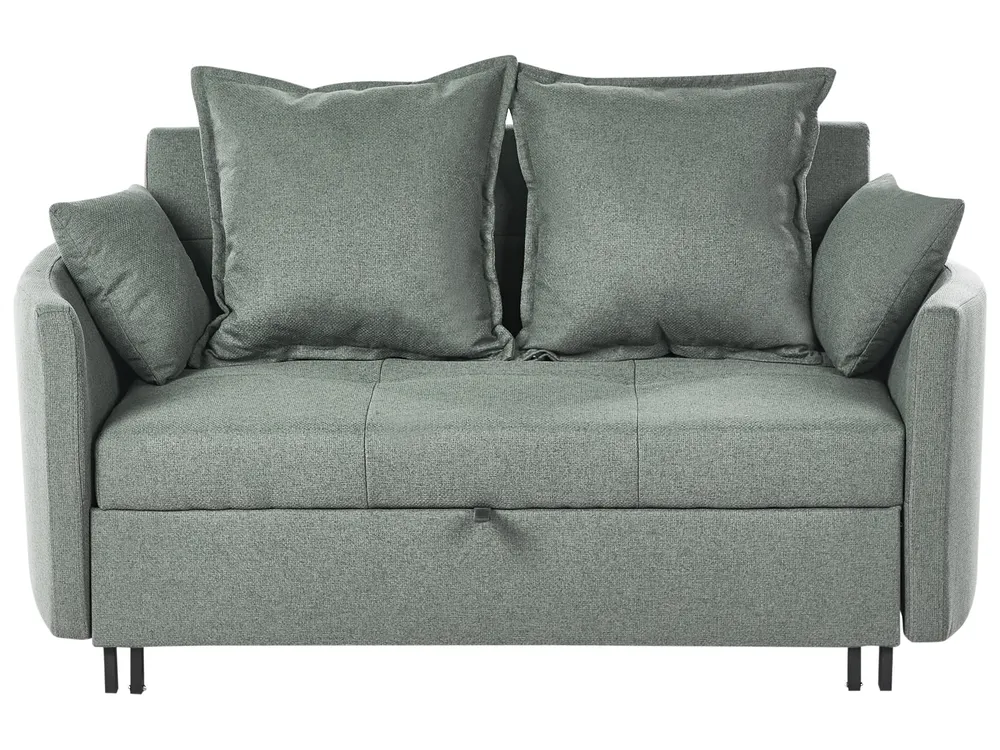 Schlafsofa 2-Sitzer HOVIN Stoff Grün