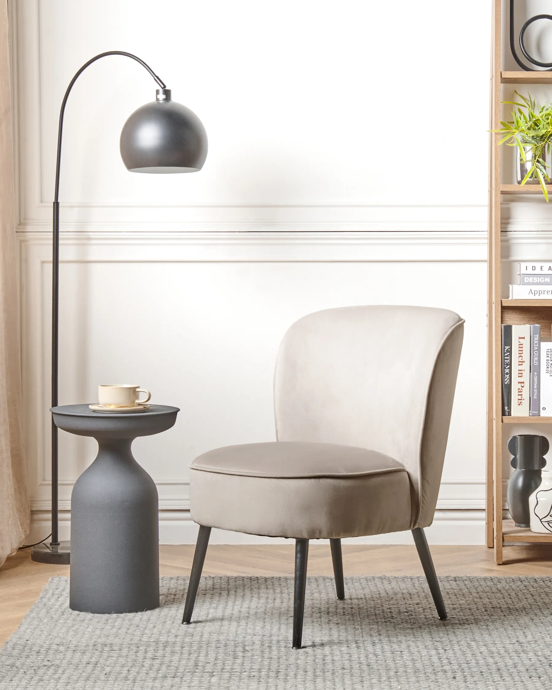 Armchair VOSS Velvet Taupe_884420
