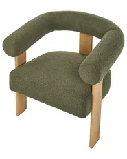 Sessel ILBRO Bouclé Grün / Hellbraun_984739