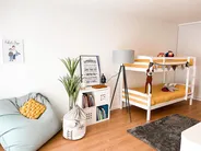 Hochbett Kiefernholz REGAT 90 x 200 cm Weiß_820855