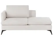 Linksseitige Chaiselongue SIEVOZ Stoff Hellbeige_978604