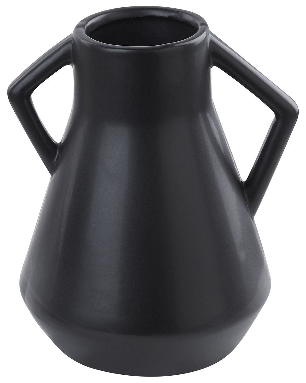 Bloemenvaas FERMI 20 cm Keramiek Zwart