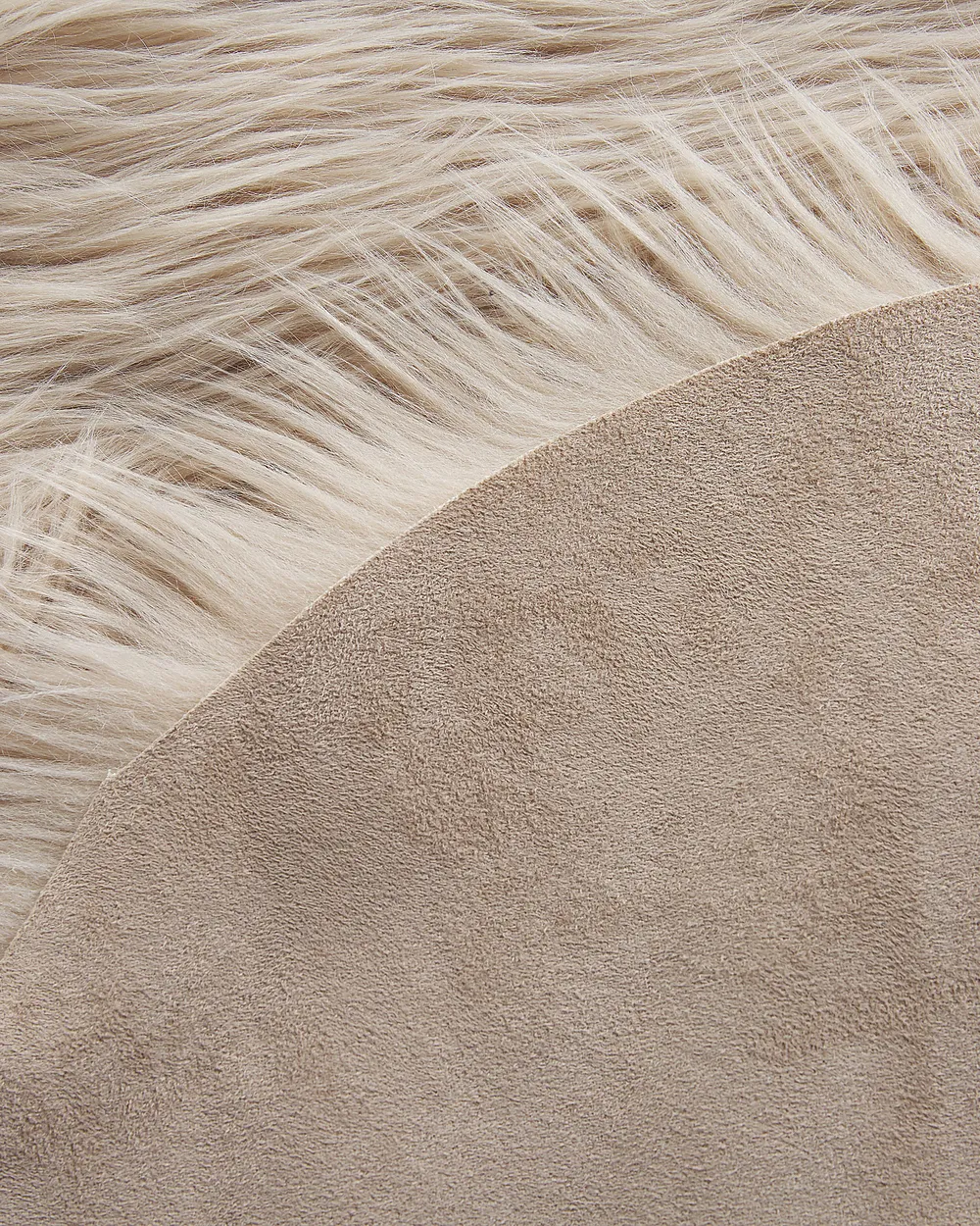 Kunstfellteppich MAMUNGARI Sandbeige 60 x 180 cm_826456