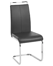 Set of 2 Dining Chairs GREEDIN Faux Leather Black_1156934