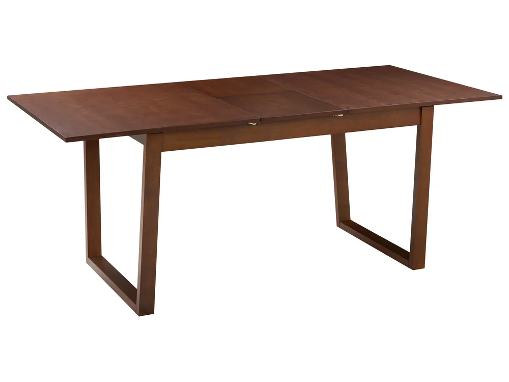 Ausziehbarer Esstisch CAMDEN Dunkle Esche 160/200 cm 95 cm