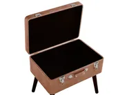 Hocker mit Stauraum MALLARD Kunstleder Goldbraun_719897