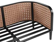 Lounge Set mit Tisch 2-Sitzer MONTEFALCO Metall Weiß_905500