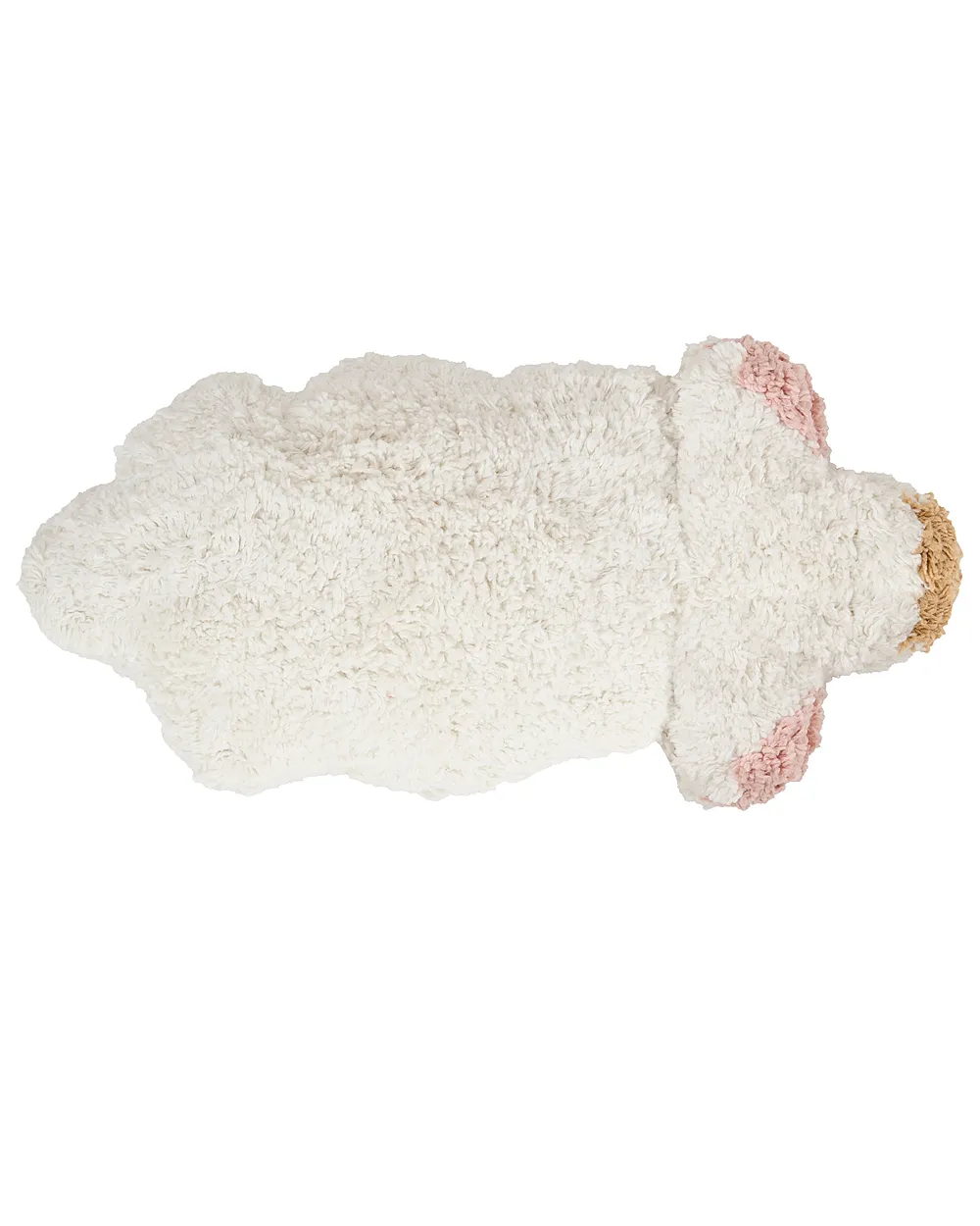 Kids Rug ANEGUNDI  Light Brown ø 120 cm Cotton with Cushion_1154918